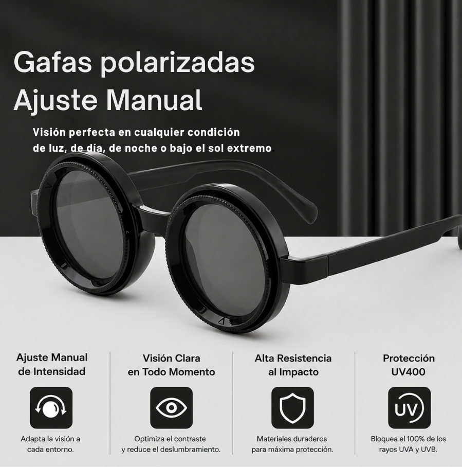 Gafas polarizadas  ajuste manual